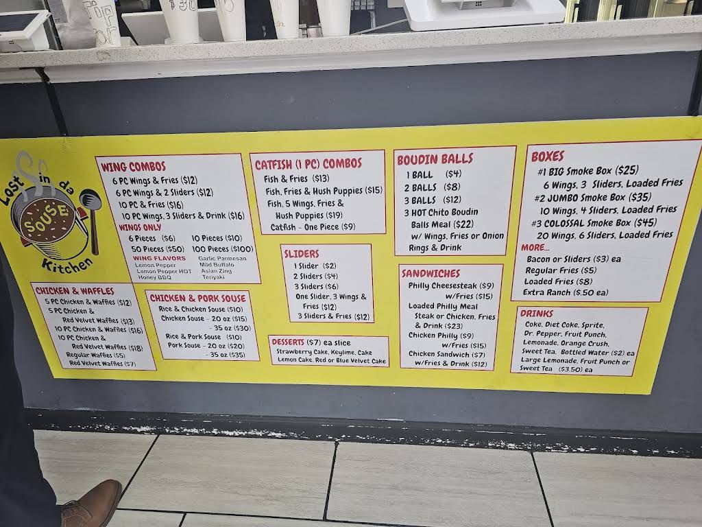 Lost In Da Souse Kitchen Menu 5